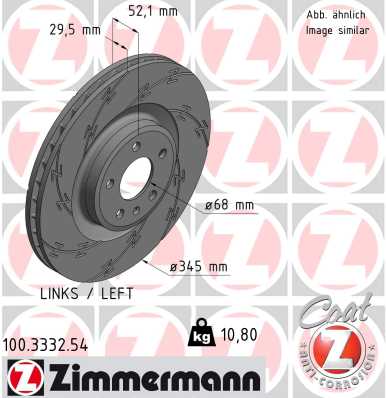 ZIMMERMANN Első féktárcsa 100.3332.54_ZIM