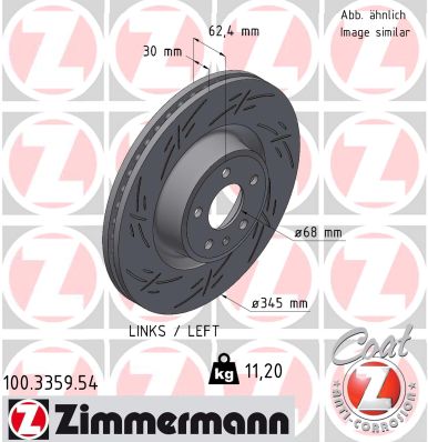 ZIMMERMANN Féktárcsa, mind 100.3359.54_ZIM