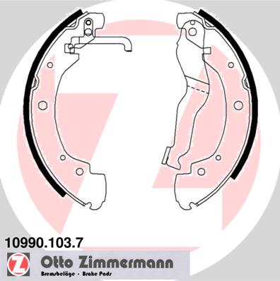 ZIMMERMANN Fékpofa 10990.103.7_ZIM