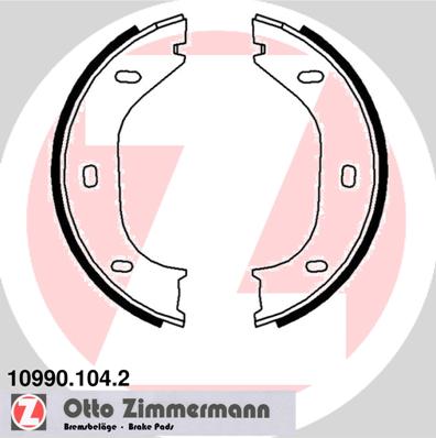 ZIMMERMANN Fékpofa 10990.104.2_ZIM