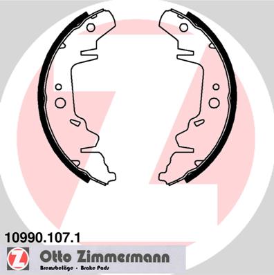 ZIMMERMANN Fékpofa 10990.107.1_ZIM