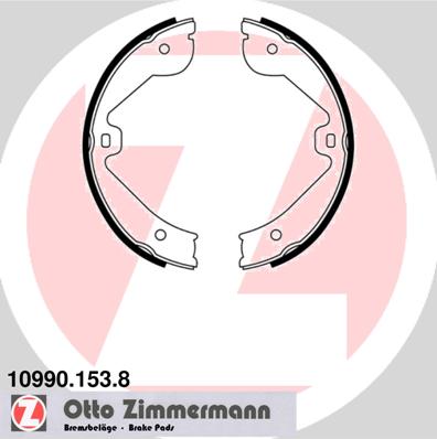 ZIMMERMANN Fékpofa 10990.153.8_ZIM