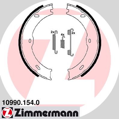 ZIMMERMANN Fékpofa 10990.154.0_ZIM