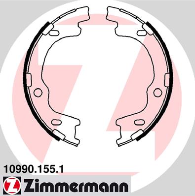 ZIMMERMANN Fékpofa 10990.155.1_ZIM