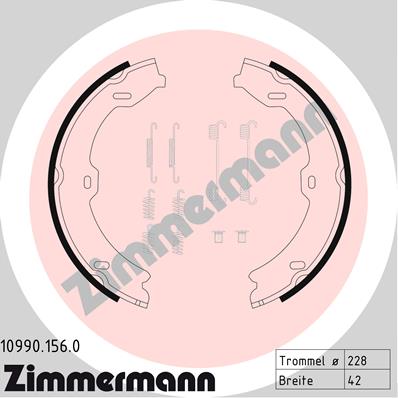 ZIMMERMANN Fékpofa 10990.156.0_ZIM