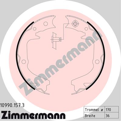 ZIMMERMANN Fékpofa 10990.157.3_ZIM