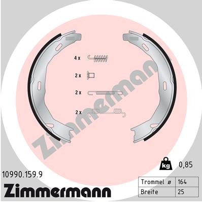 ZIMMERMANN Fékpofa 10990.159.9_ZIM