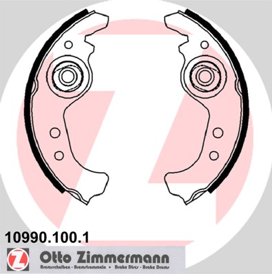 ZIMMERMANN Fékpofa 10990.100.1_ZIM