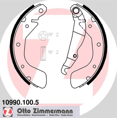 ZIMMERMANN 10990.100.5_ZIM Fékpofa