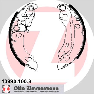 ZIMMERMANN Fékpofa 10990.100.8_ZIM