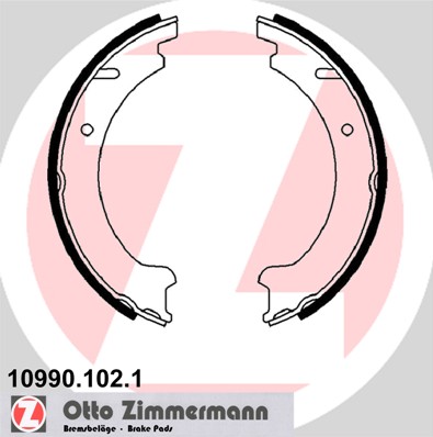 ZIMMERMANN Fékpofa 10990.102.1_ZIM