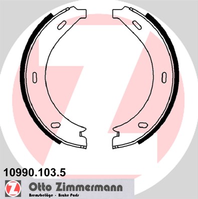 ZIMMERMANN Fékpofa 10990.103.5_ZIM