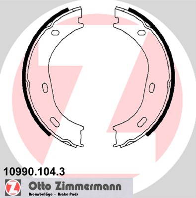 ZIMMERMANN Fékpofa 10990.104.3_ZIM