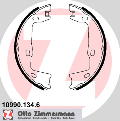 ZIMMERMANN Fékpofa 10990.134.6_ZIM