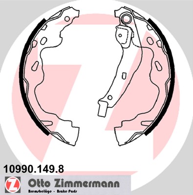 ZIMMERMANN Fékpofa 10990.149.8_ZIM