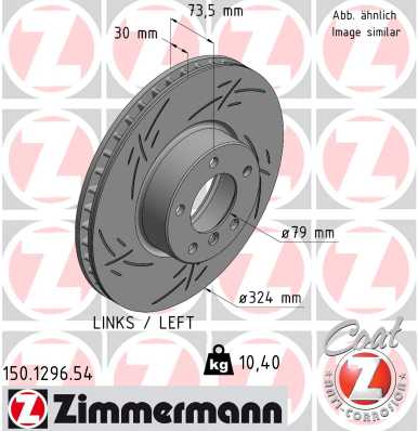 ZIMMERMANN Féktárcsa, mind 150.1296.54_ZIM