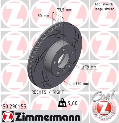 ZIMMERMANN Féktárcsa, mind 150.2901.55_ZIM