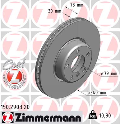 ZIMMERMANN Első féktárcsa 150.2903.20_ZIM