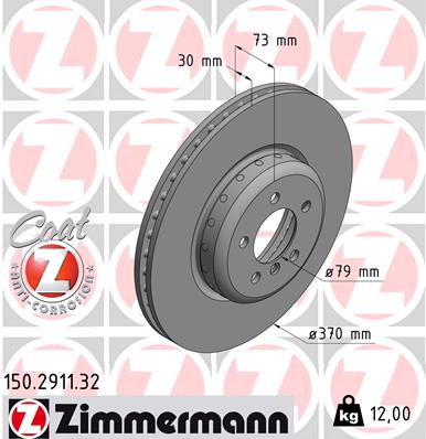 ZIMMERMANN Első féktárcsa 150.2911.32_ZIM