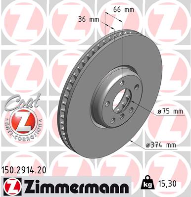 ZIMMERMANN Első féktárcsa 150.2914.20_ZIM