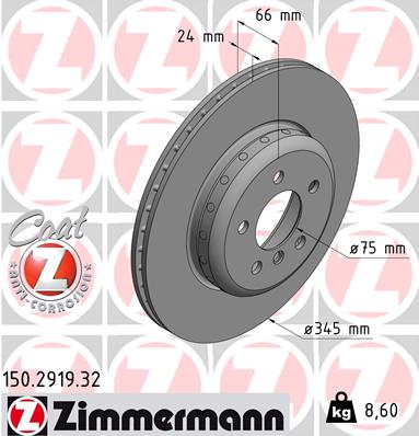 ZIMMERMANN Féktárcsa, mind 150.2919.32_ZIM