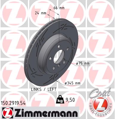 ZIMMERMANN Féktárcsa, mind 150.2919.54_ZIM