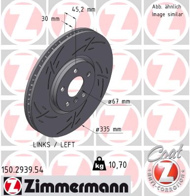 ZIMMERMANN Féktárcsa, mind 150.2939.54_ZIM