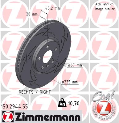 ZIMMERMANN Féktárcsa, mind 150.2944.55_ZIM