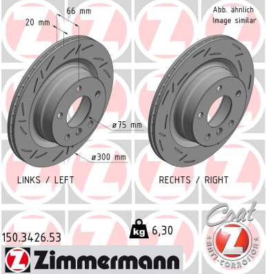 ZIMMERMANN Féktárcsa, mind 150.3426.53_ZIM