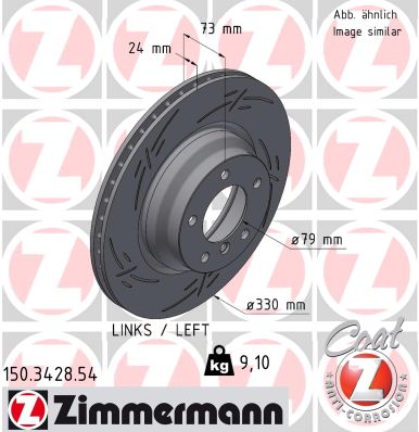 ZIMMERMANN Féktárcsa, mind 150.3428.54_ZIM