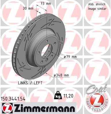 ZIMMERMANN Első féktárcsa 150.3441.54_ZIM