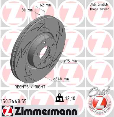 ZIMMERMANN Első féktárcsa 150.3448.55_ZIM