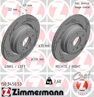 ZIMMERMANN Féktárcsa, mind 150.3450.53_ZIM