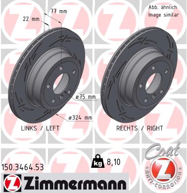 ZIMMERMANN Féktárcsa, mind 150.3464.53_ZIM