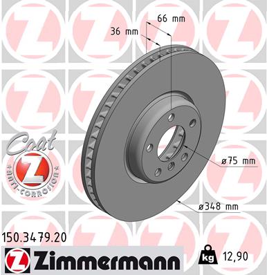 ZIMMERMANN Első féktárcsa 150.3479.20_ZIM