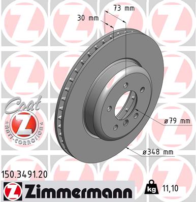 ZIMMERMANN Első féktárcsa 150.3491.20_ZIM