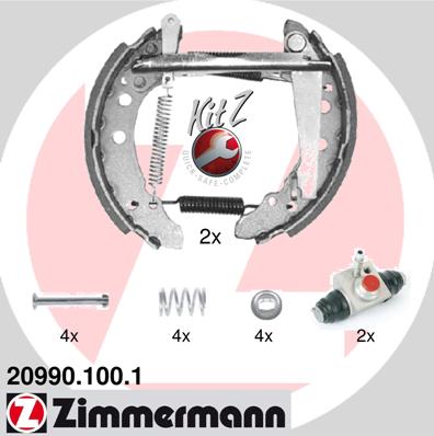 ZIMMERMANN Fékpofa 20990.100.1_ZIM