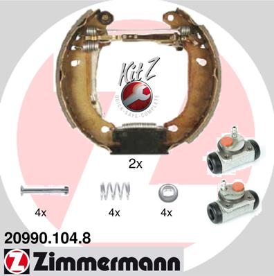 ZIMMERMANN Fékpofa 20990.104.8_ZIM