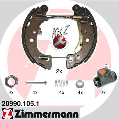 ZIMMERMANN Fékpofa 20990.105.1_ZIM