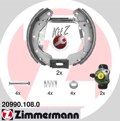 ZIMMERMANN Fékpofa 20990.108.0_ZIM