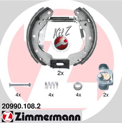 ZIMMERMANN Fékpofa 20990.108.2_ZIM