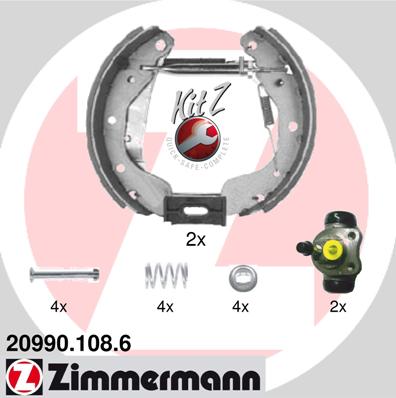 ZIMMERMANN Fékpofa 20990.108.6_ZIM