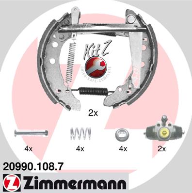 ZIMMERMANN Fékpofa 20990.108.7_ZIM