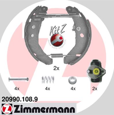 ZIMMERMANN Fékpofa 20990.108.9_ZIM