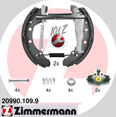 ZIMMERMANN Fékpofa 20990.109.9_ZIM