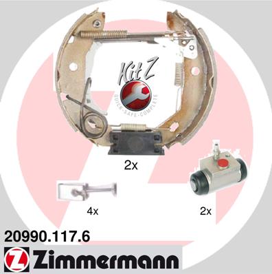 ZIMMERMANN Fékpofa 20990.117.6_ZIM