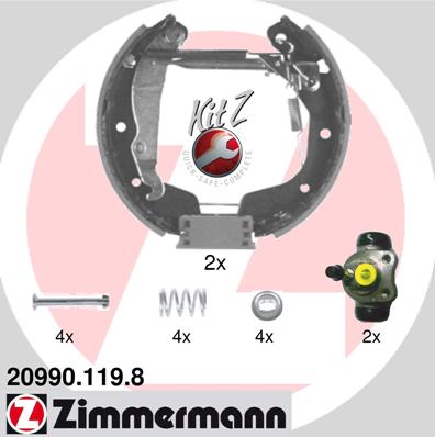 ZIMMERMANN Fékpofa 20990.119.8_ZIM