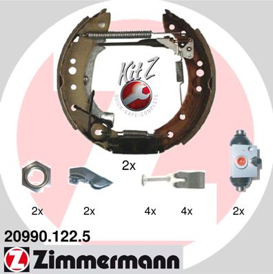 ZIMMERMANN Fékpofa 20990.122.5_ZIM