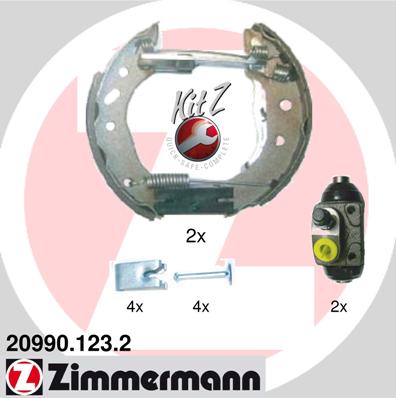 ZIMMERMANN Fékpofa 20990.123.2_ZIM