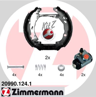 ZIMMERMANN Fékpofa 20990.124.1_ZIM